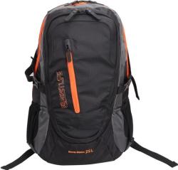 Summit Travel Laptop Backpack With Raincover For 15 6" Black orange