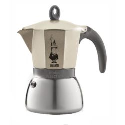 Bialetti Moka Induction Stovetop Espresso Maker Moka Pot - Gold 6 Cup 180ML Yield