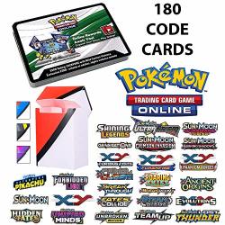 Totem World 180 Pokemon Online Code Cards From Gx Xy Ex Sun And Moon Collection Box Tin Collectors Chest With Totem Deck Box