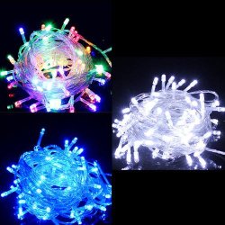 Special--100led-10m Fairy Light String White blue multi Color With Tail Plug Light String Decoratio