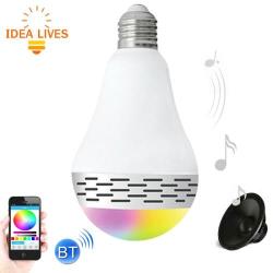 E27 Rgb LED Bluetooth Speaker Light Energy Saving Lamps Supports App Ac 85-265V