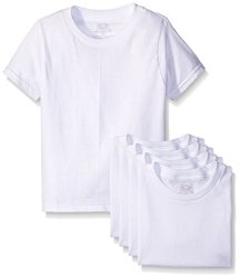 Fruit Of The Loom Big Boys' White Crew Tee White Small Pack Of 5