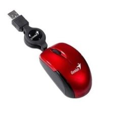 Genius Micro Traveler USB Mouse - Ruby