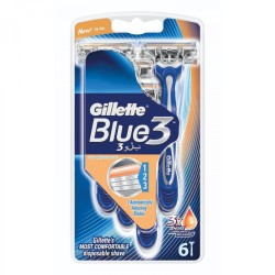 Gillette Blue3 Mens Disposable Razors Pack 6s