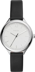 Fossil Women's Suitor Metal And Leather Dress Quartz Watch BQ8000