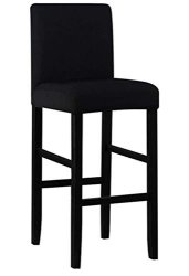 Seiyue Bar Stools Kitchen Furniture Breakfast Bar High Seat Chair Stool Cover Only Cover No Chair Black