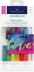 Faber-Castell Gelatos Mix & Match Water Soluble Crayons - Iridescents Set Of 15