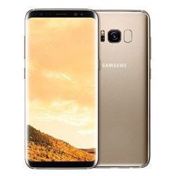 Samsung Galaxy S8 Gold 5.8 Quad HD Plus Samoled IP68 LTE Single Sim 4GB RAM 64GB Internal Memory Supports 256GB Sd Card