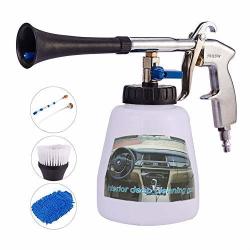 Diagtree High Pressure Cleaning Tool Car Interior Care Tool Washing Gun Air Pulse Equipment 1L Cleaning Bottle And Nozzle Sprayer Us Edition-applicable Hose SIZE:3 8