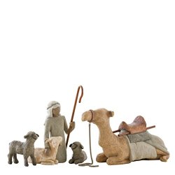 Willow Tree Shepherd And Stable Animals