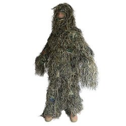 Hooded Ghillie Suit Camo Clothing Woodland