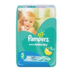 Pampers Active Baby Dry 42 Nappies Size 5