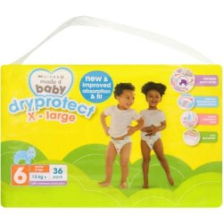 Made 4 Baby Dryprotect Nappies Size 6 Extra Large 36'S