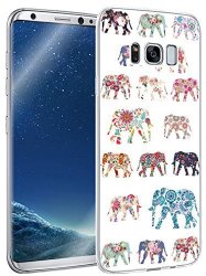 S8 Case Murq Samsung Galaxy S8 Cover Silicone Rubber Protective Elephant Animal Design