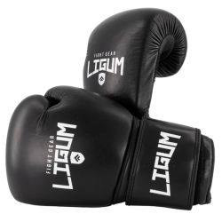 Leather Boxing Gloves - Black