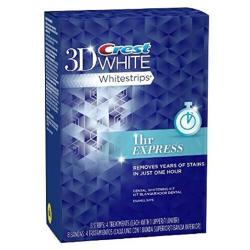 Crest 3D White 1-HOUR Express Teeth Whitening Kit 8 Strips 4 Treatments