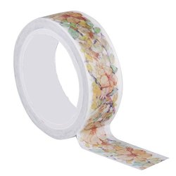 Washi Masking Tape Set Flower Decorative Diy Sticky Paper Adhesive Tape For Diy Crafts And Gift Wrapping Office Party Supplies Scrapbooking Campbell Flower