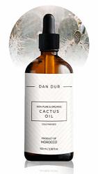 Dan-dur Cactus Prickly Pear Oil Bio Cold Pressed Extra Virgin - Multi-purpose Treatment Anti-aging Properties Hair Care 1.69 Fl. Oz