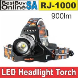 Boruit 1000 Lumen Super Bright 1X Cree Xml T6 LED Headlamp Torch Shipping
