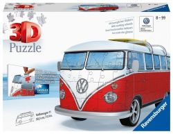 3D Vw T1 Bus 162 Piece Puzzle