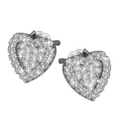 Shiroko Sterling Silver Heart Earrings