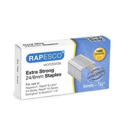 Rapesco Extra Strong Staples 24 6 Mm - Box Of 1000
