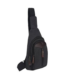 Sling Bags Shoulder Backpack Crossbody Bags Chest Small Travel Bag Men Women Black