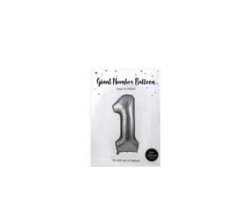Balloons Helium Foil Silver 1 102CM F-04 - 2 Pack