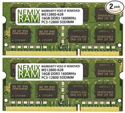 MemoryMasters 16GB DDR3 PC3-12800 1600MHz SODIMM 204-Pin Laptop Memory 9-9-9-25 with Black Heatspreaders 2X 8GB 