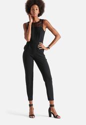 Vero Moda Danti S l Lace Jumpsuit - Black - L