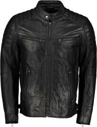 Men's Billy-j Black Leather Jacket- - 2XL