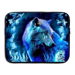 Fantasy Wolf Print Business Briefcase Laptop Sleeve For 13 Inch Macbook Pro Air Lenovo Samsung Sony