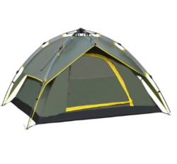 Hazlo 4 Person Double Layer Automatic Opening Camping Tent W Carry Bag