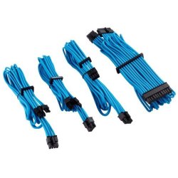- Premium Individually Sleeved Psu Cables Starter Kit Type 4 Gen 4 - Blue