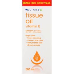 Clicks Tissue Oil Vitamin E 500ML