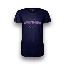 Athletico Medium Crew Neck T-Shirt in Navy & Lavender