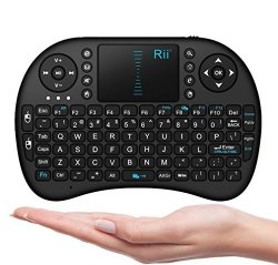 Rii 10038-NES I8 MINI 2.4GHZ Wireless Touchpad Keyboard For Pc pad xbox 360 PS3 GOOGLE Android Tv Black