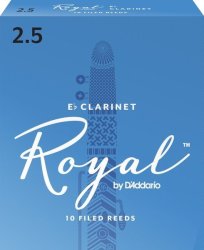 Ricoh Rico RBB1025 Royal Eb Clarinet Reeds 2.5 10 Pack
