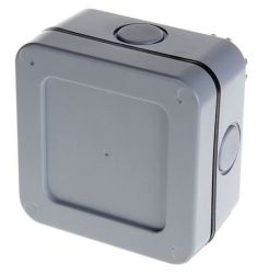 Masterplug - IP66 Square Junction Box - Grey