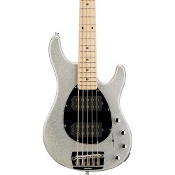 Music Man Sterling 5 Hh 5-string Electric Bass Guitar Silver Sparkle