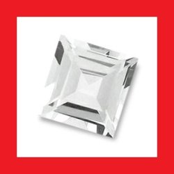 Topaz - Top White Square Facet - 0.535cts