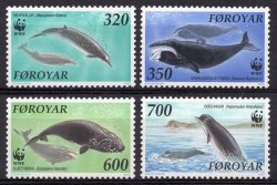 Faroe Mnh 1990 Whales Wwf Um - Cat = R90.00