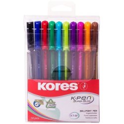 K1-M Set Of 10 Mixed Colour Ballpoint Pens
