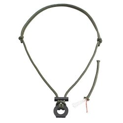 PSKOOK Fire Starter Necklace Survival Gear Flint And Steel Kit Paracord Survival Necklace Magnesium Ferro Rod Tool With Tinder Cord Army Green