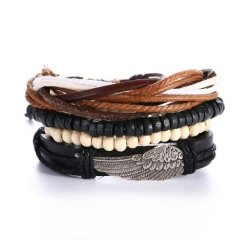 Stacked Leather Bracelets 14 Styles