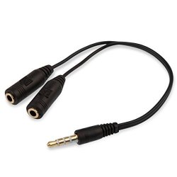 Reytid Splitter Talkback Chat Converter Cable Compatible With Hyperx Cloud Mix Silver Pro Alpha Headsets