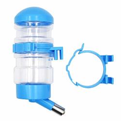 Macgoal Dog Cage Bottle Water Dispenser Small Pet Hanging Water Bottle No Drip Water Bottle For Small Animals Cat Dog Bunny Blue