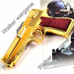 Mini Golden Desert Eagle Red Laser Gun Pistol - Miniature Gun