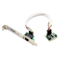 Syba Sd-mpe24031 Mini Pci-e Gigabit Ethernet Card With Rj45 Port Brack