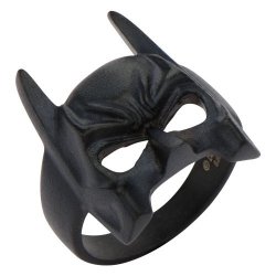 Dc Comics Batman Stainless Steel Black Batman Mask Ring 13